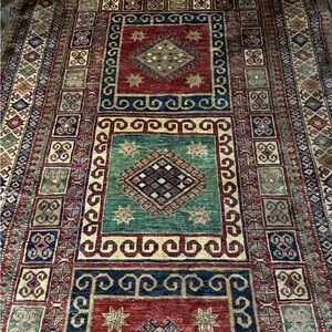 Vintage Geometric Pattern Rug